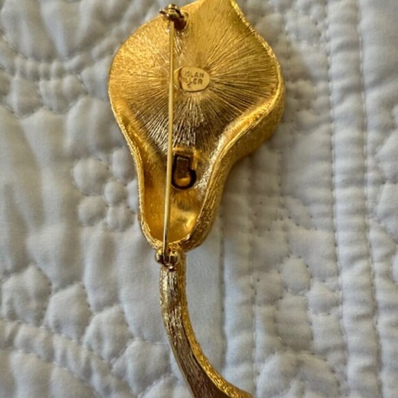 Nolan Miller Tulip Flower Brooch - Picture 3 of 3